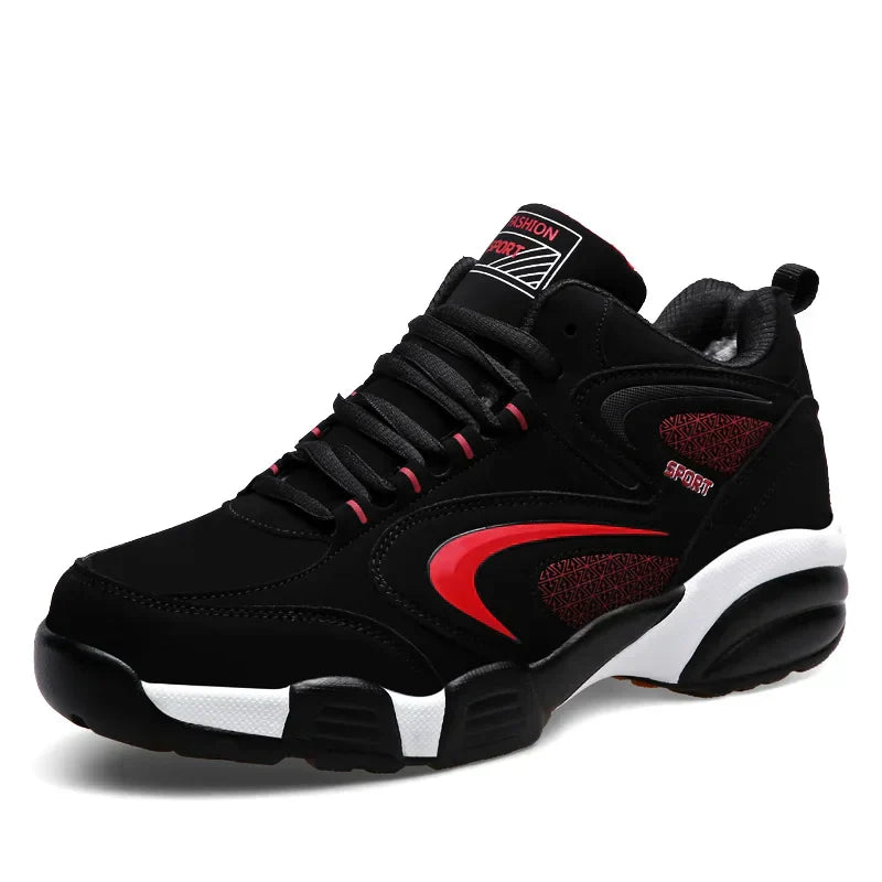 Alex - Orthopedic Black Sports Sneakers